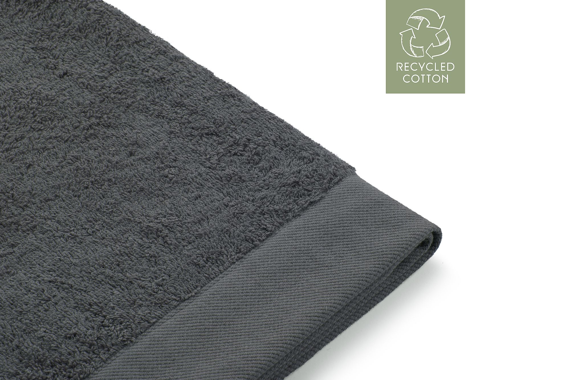 Walra Remade Cotton Handdoek 60 x 110 cm 550 gram Grey
