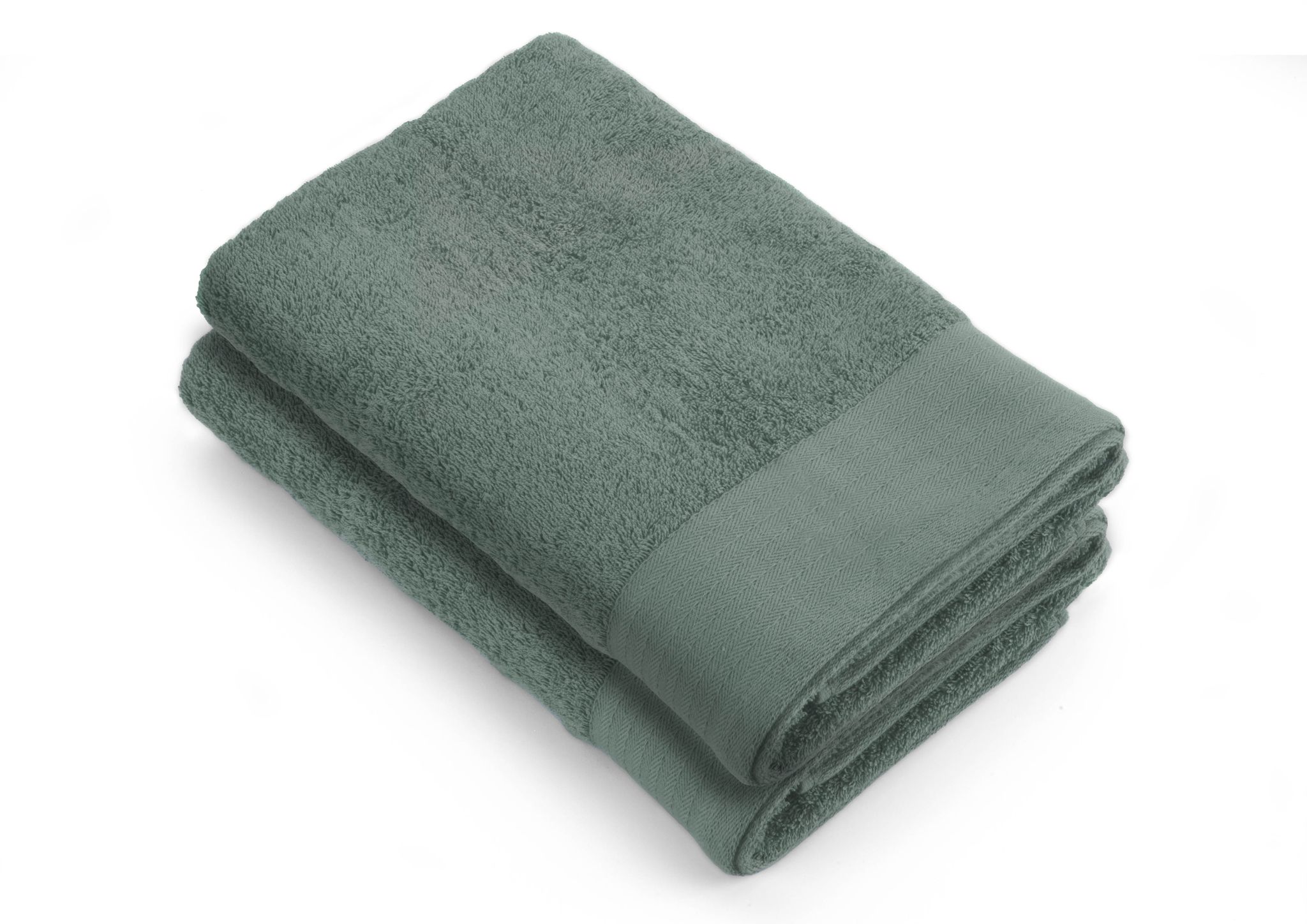 Walra Soft Cotton Handdoek 50 x 100 cm 550 gram Legergroen - 6 stuks