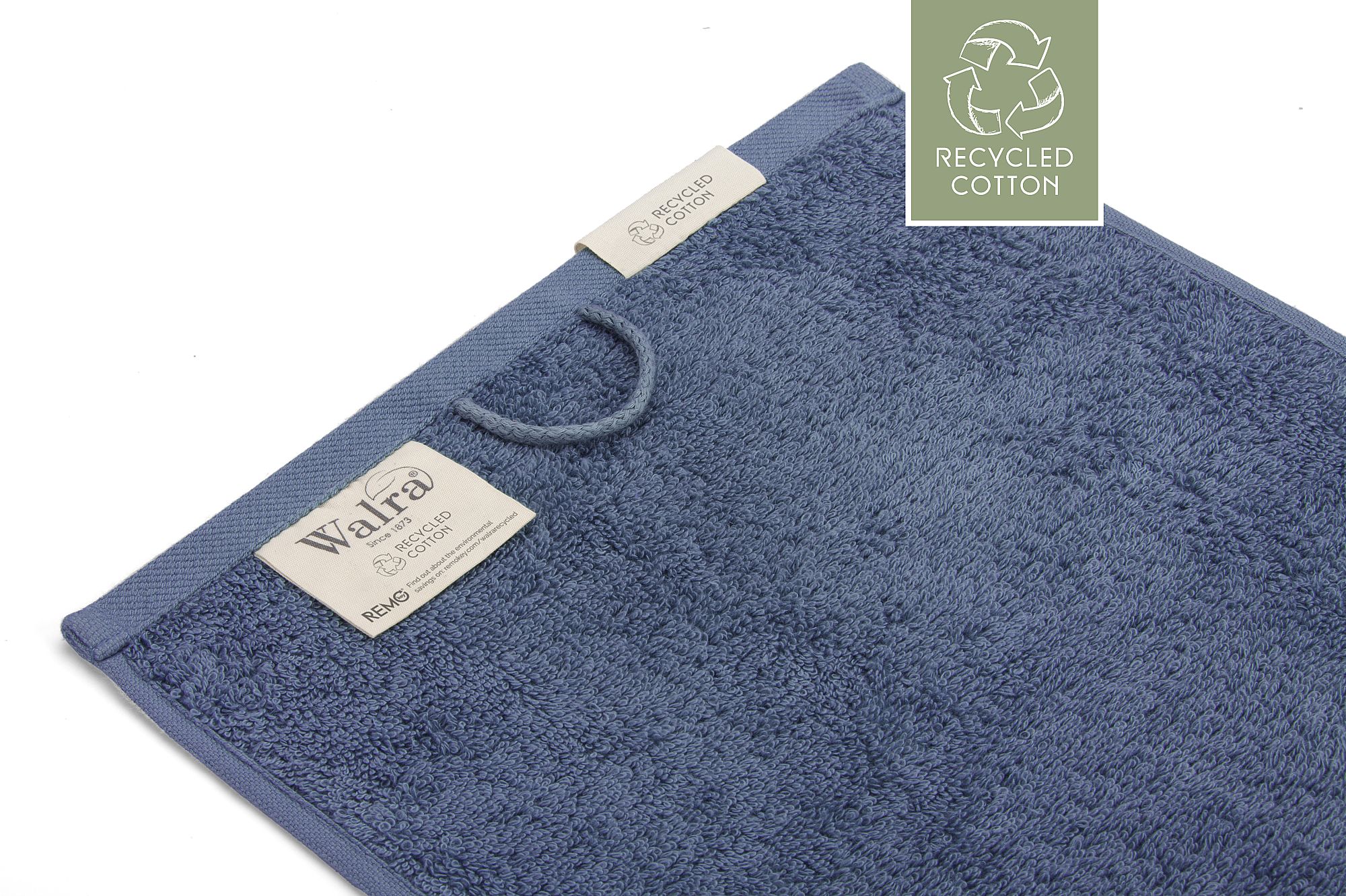 Walra Remade Cotton Gastendoekje 30 x 50 cm 550 gram Blauw - 2 stuks
