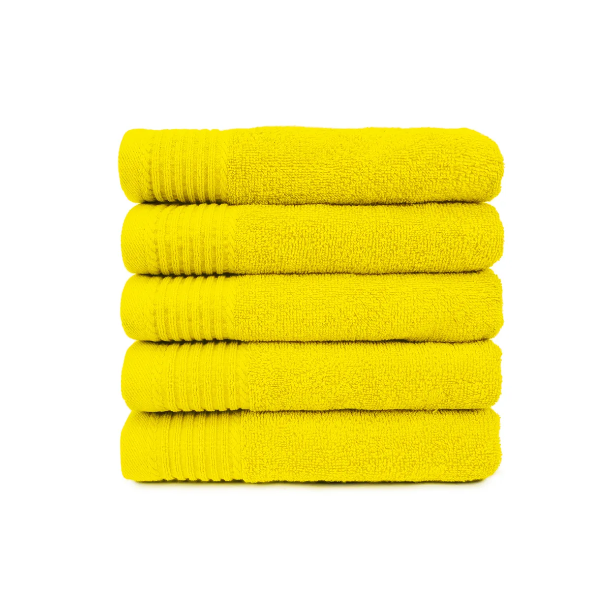 The One Badhanddoek 450 gram 70x140 Geel (5 stuks)