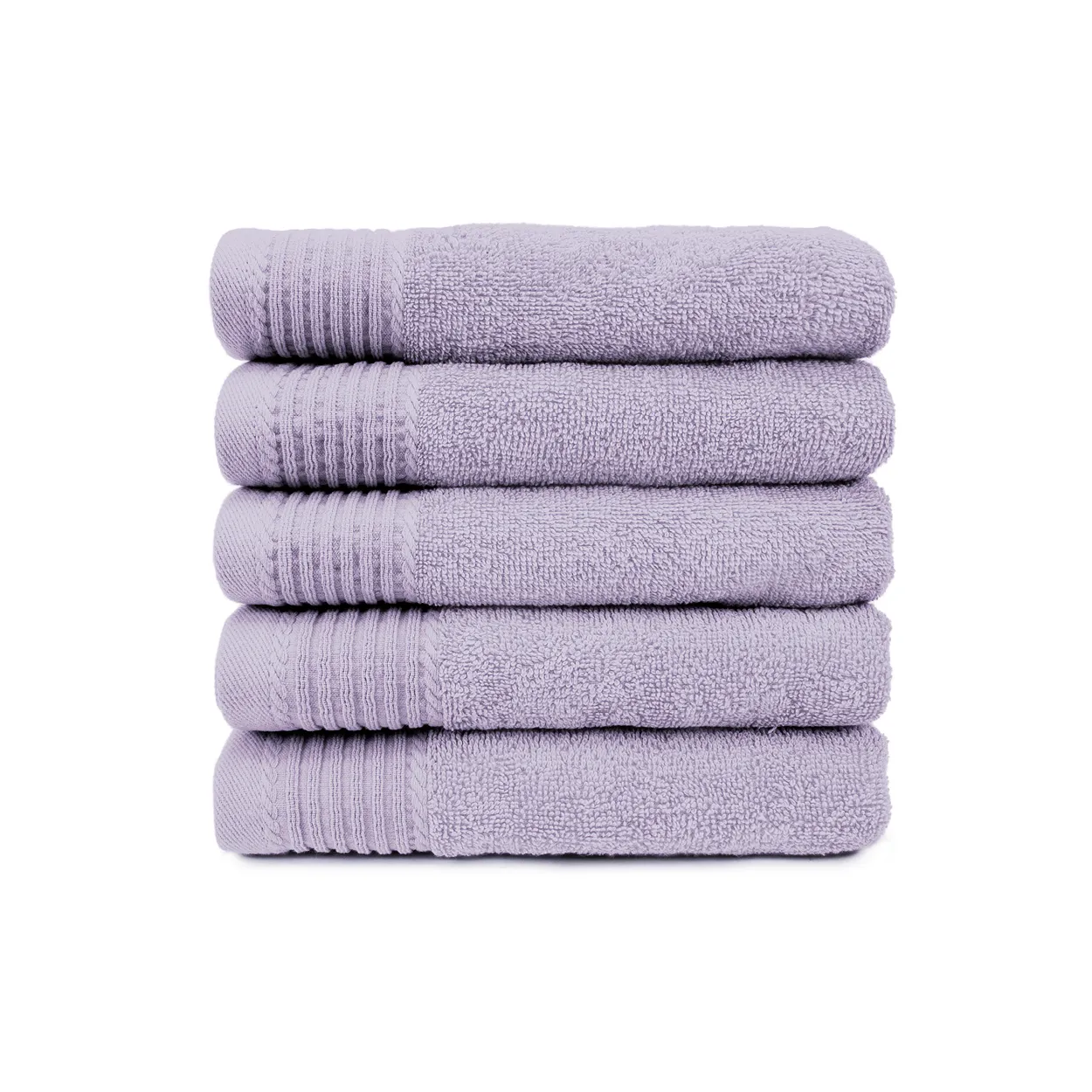 The One Handdoek 50x100 cm 450gram Lavender (5 stuks)
