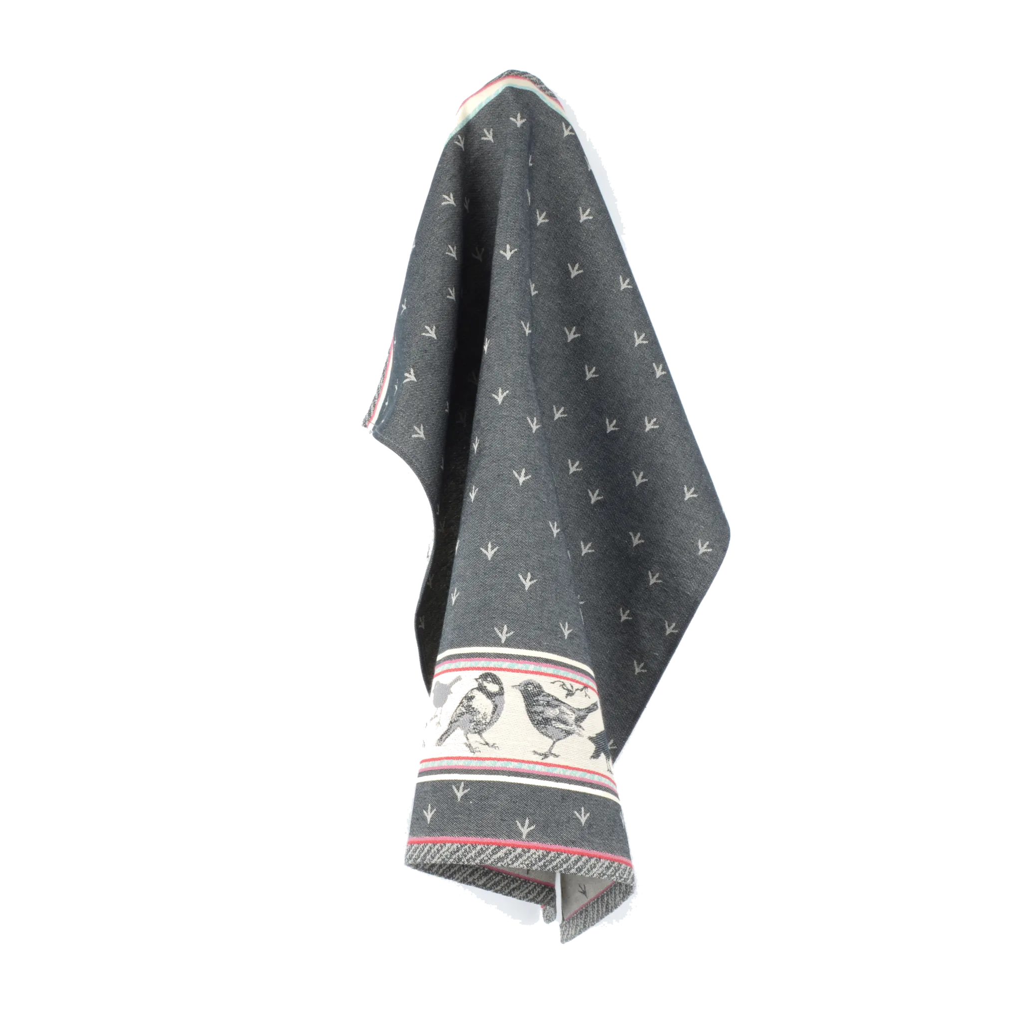 Bunzlau Castle Keuken- en theedoek set Birds Zwart