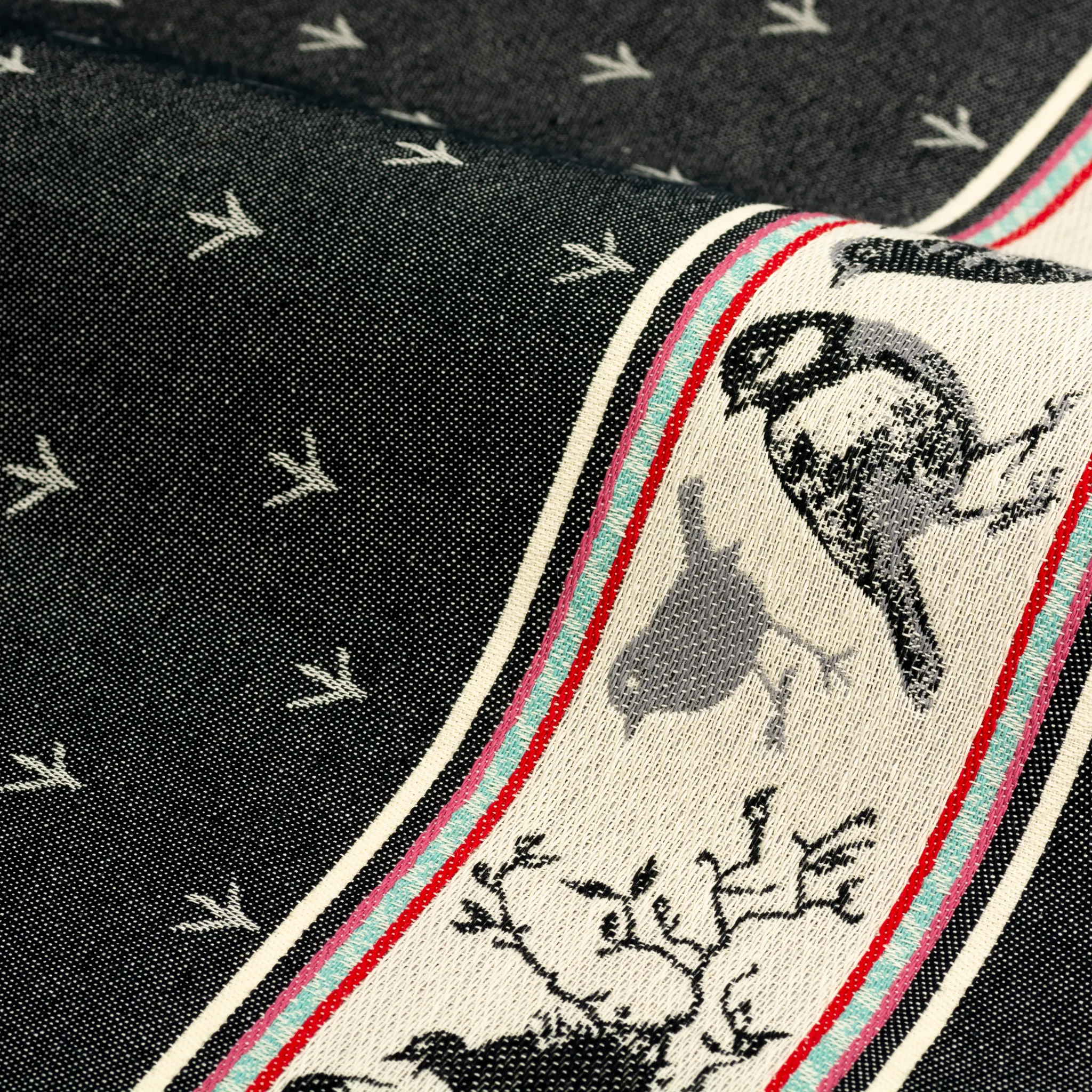 Bunzlau Castle Keuken- en theedoek set Birds Zwart