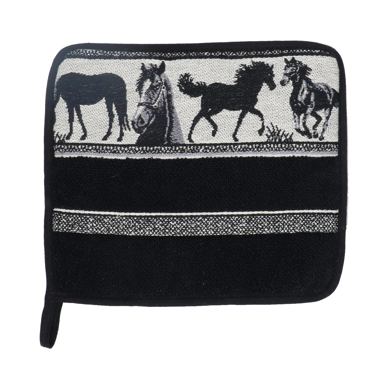 Bunzlau Castle Keukentextiel Set Horse Zwart