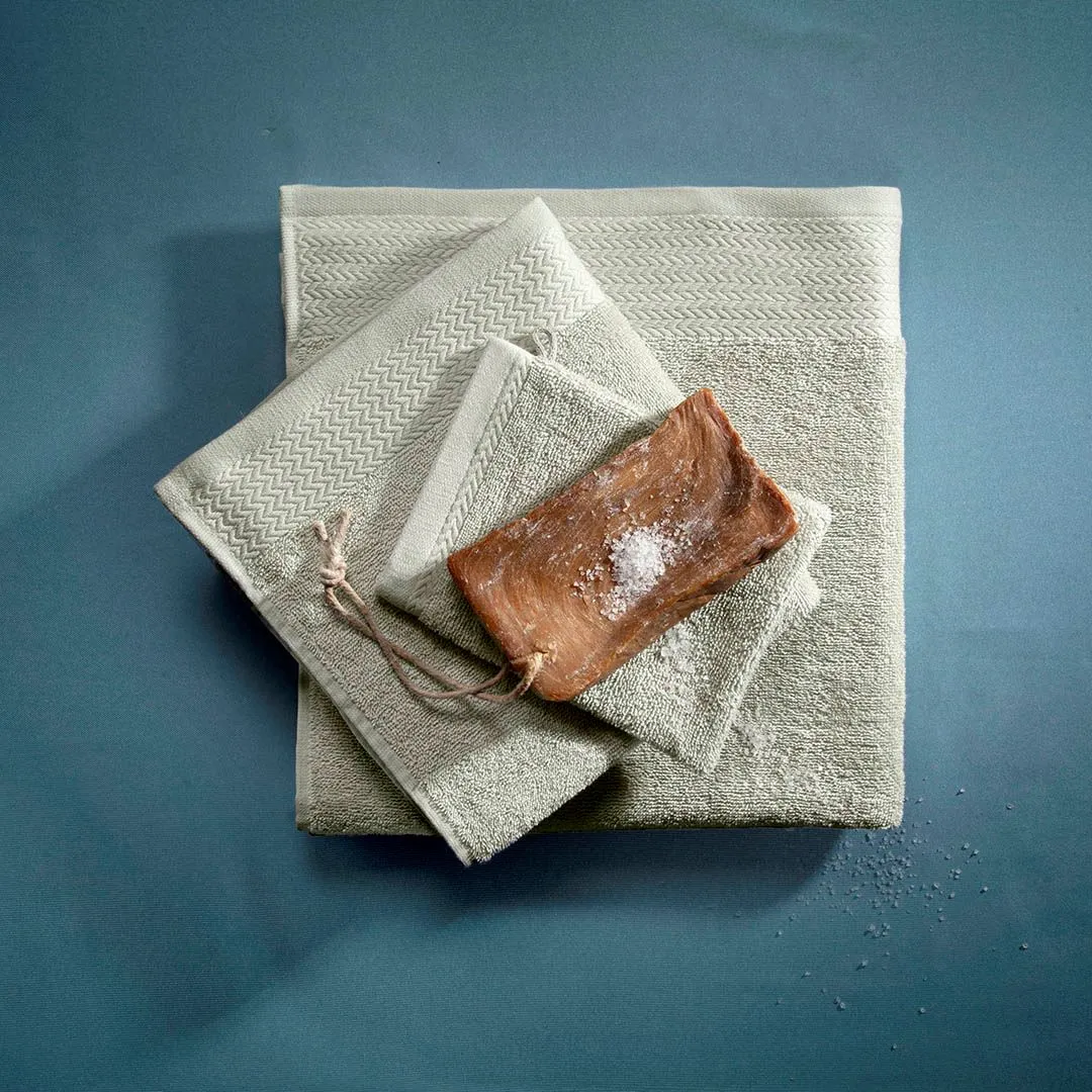 Clyr Washandjes 16x21 cm 500 gram North Sea Grey - 2 stuks