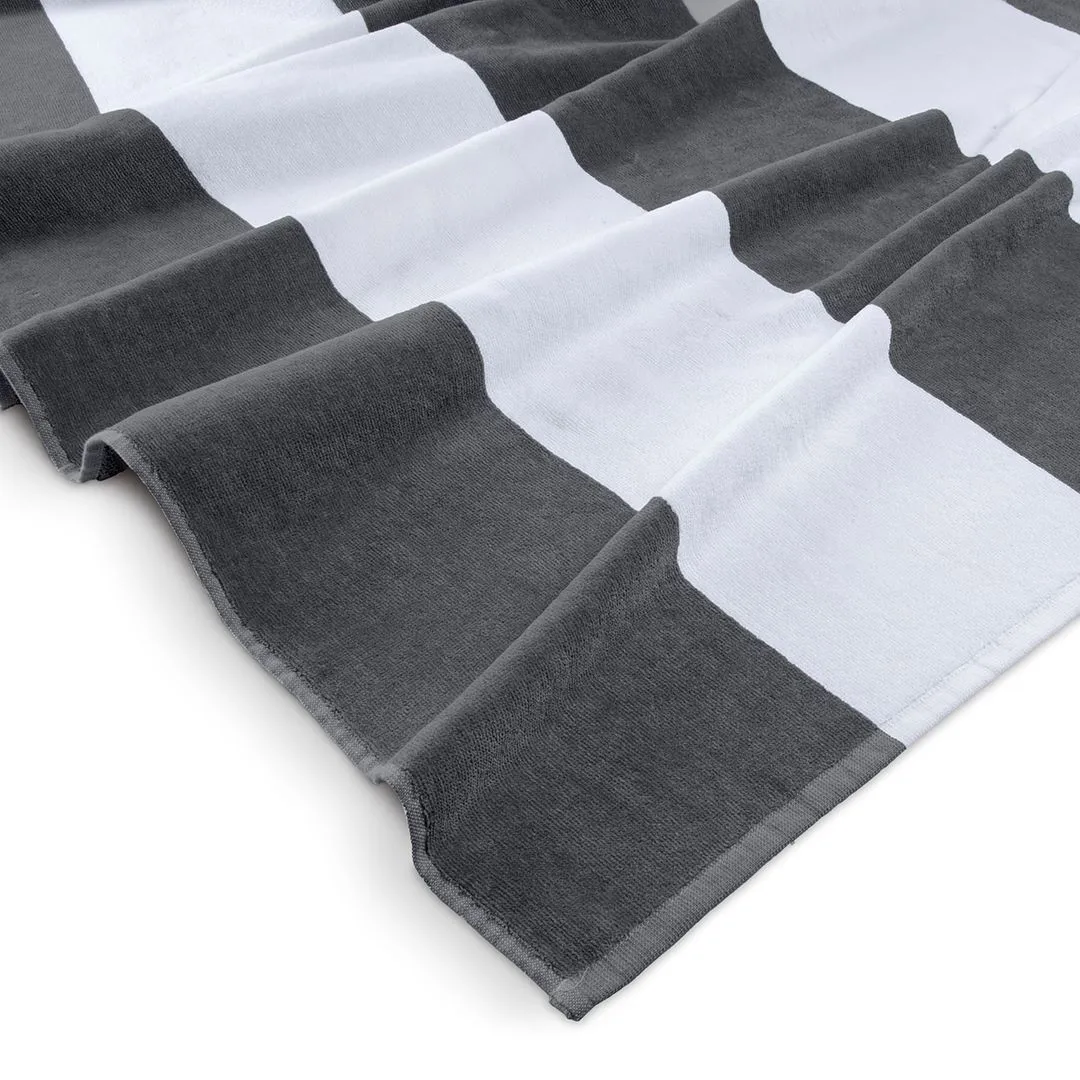 Clyr Strandlaken Sturdy Stripes 100x180 cm Siberian Anthracite