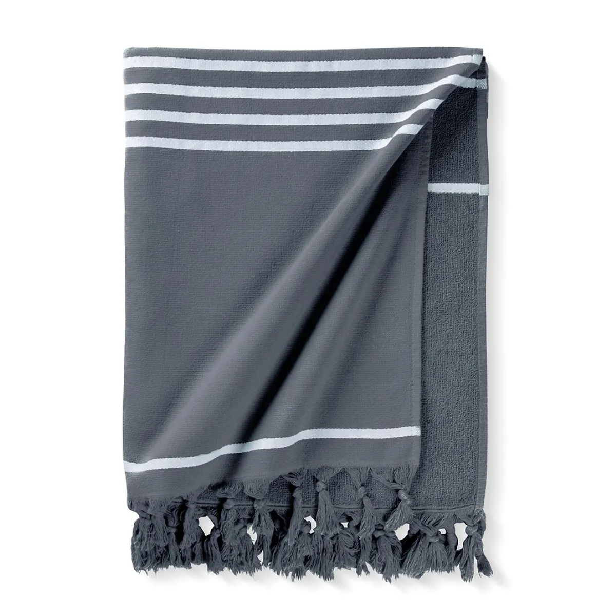 Clyr Hamamdoek Tide Lines 100x180 cm Siberian Anthracite