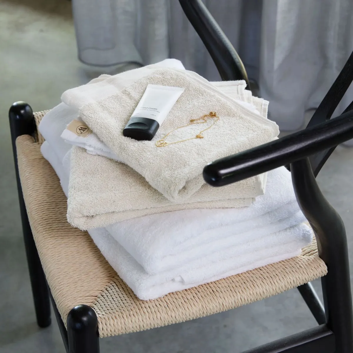 Walra Soft Cotton Handdoeken 50 x 100 cm - 550 gr/m² - Kiezel Grijs - 10 stuks