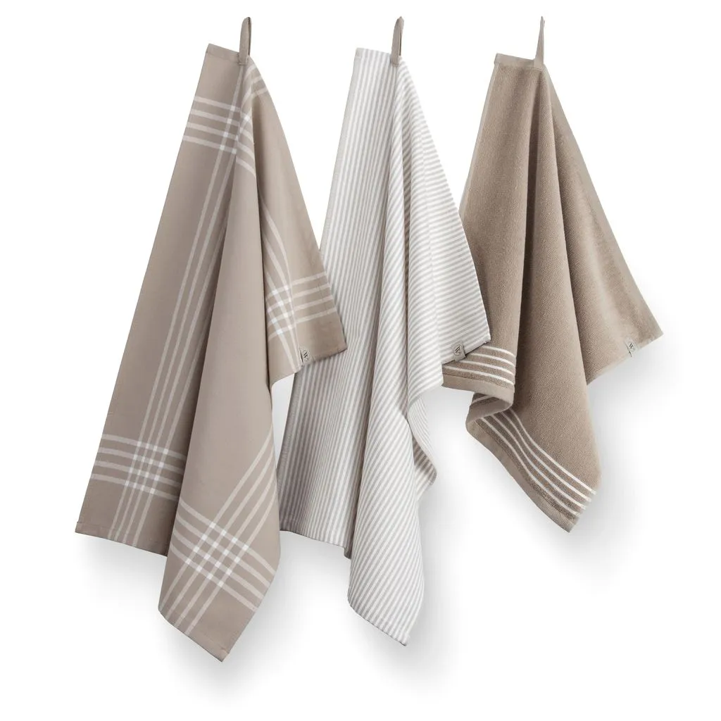 Walra Keuken- en Theedoekenset Superior Taupe