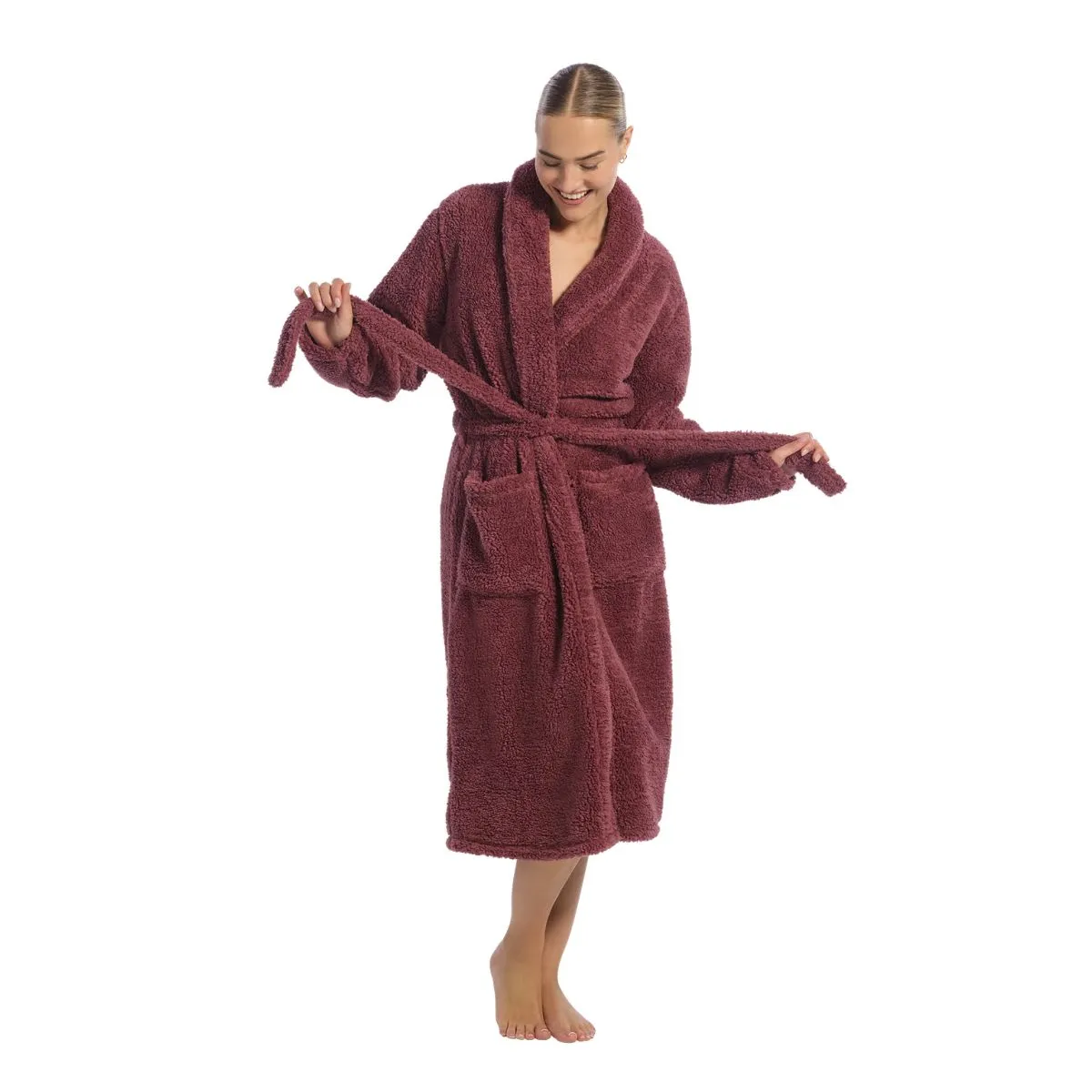 Ten Cate Badjas Dames Teddy Mauve