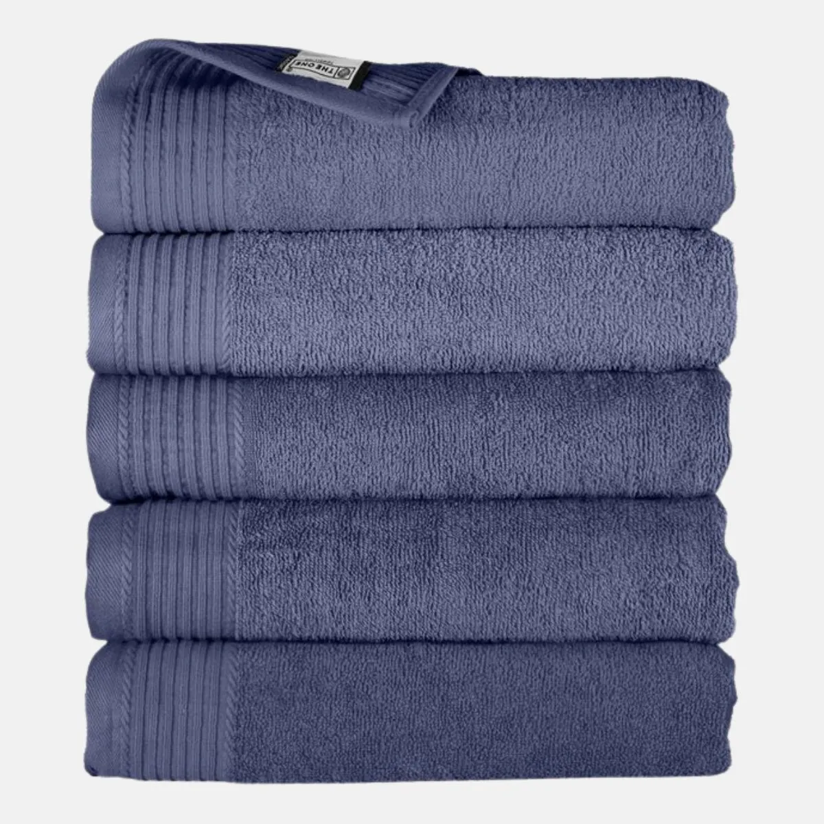 The One Badhanddoek 450 gram 70x140 cm Denim Faded (5 stuks)