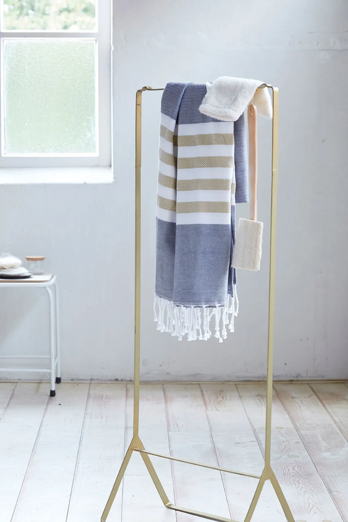 Walra Fouta Sunshade Happiness Jeans Blauw