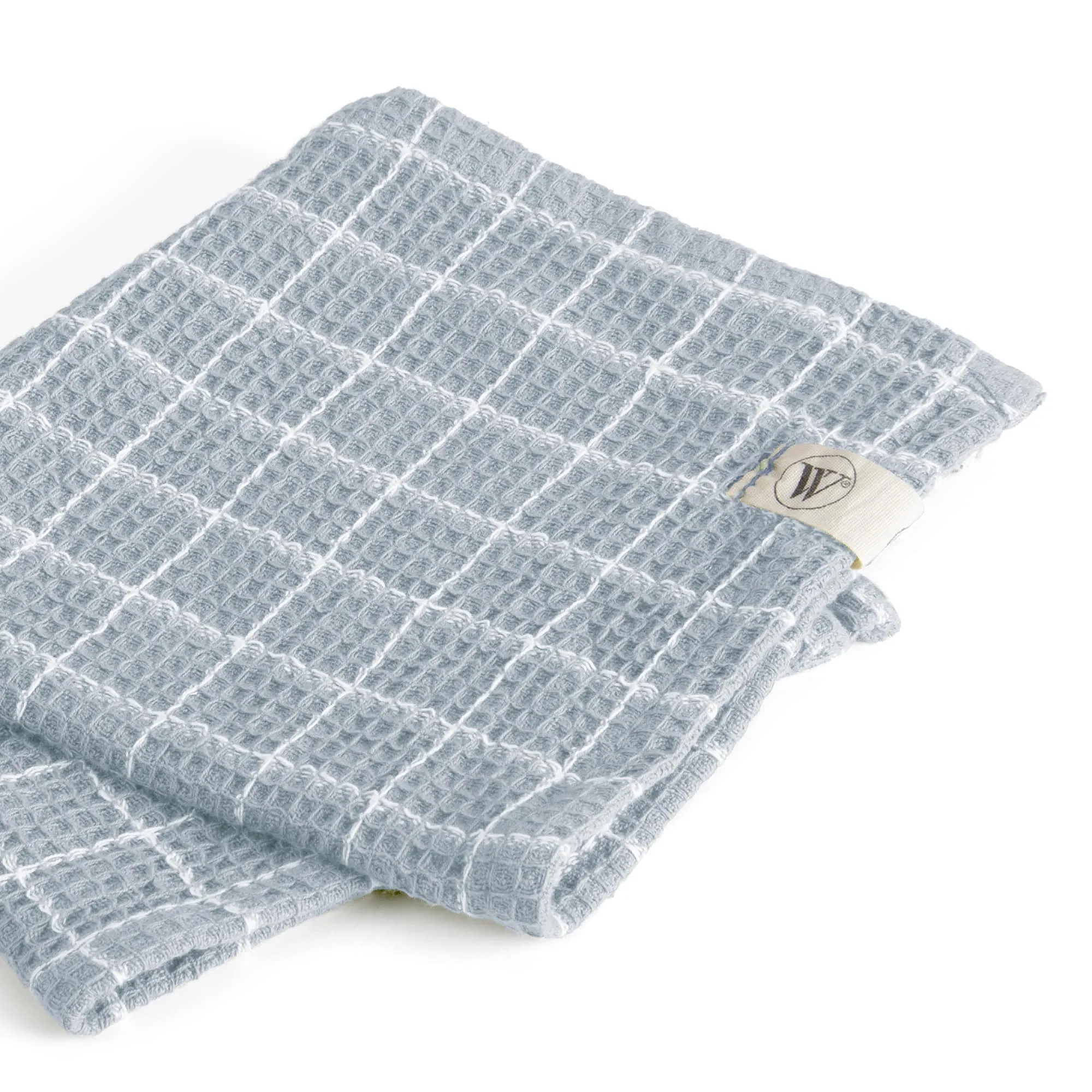 Walra Vaatdoek Dry with Cubes Jeans Blauw - 3 stuks