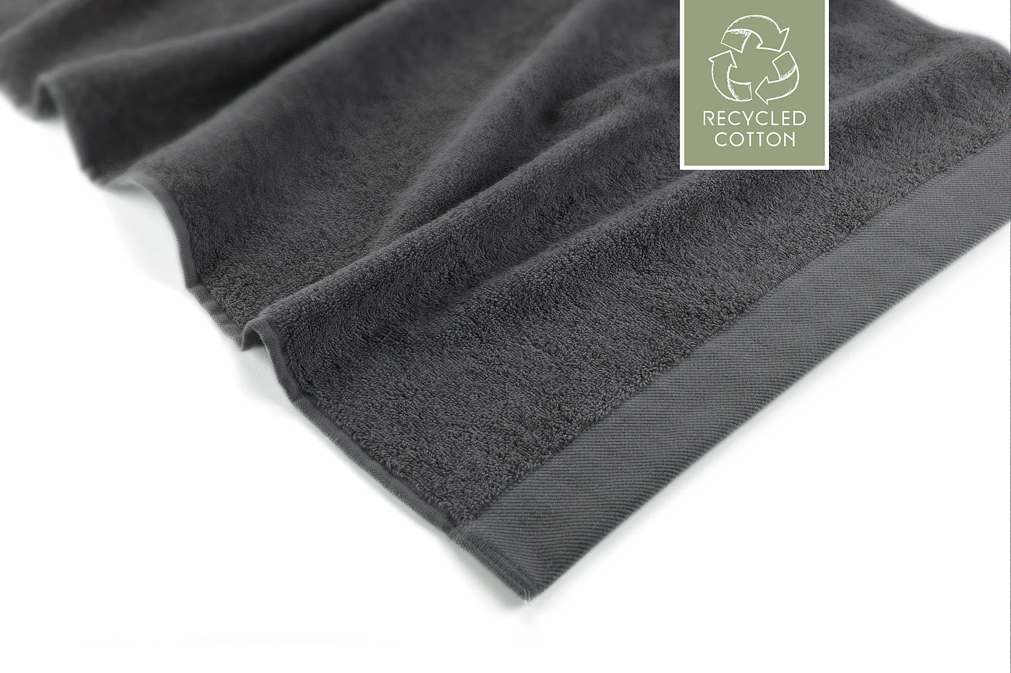 Walra Remade Cotton Handdoek 50 x 100 cm 550 gram Grey
