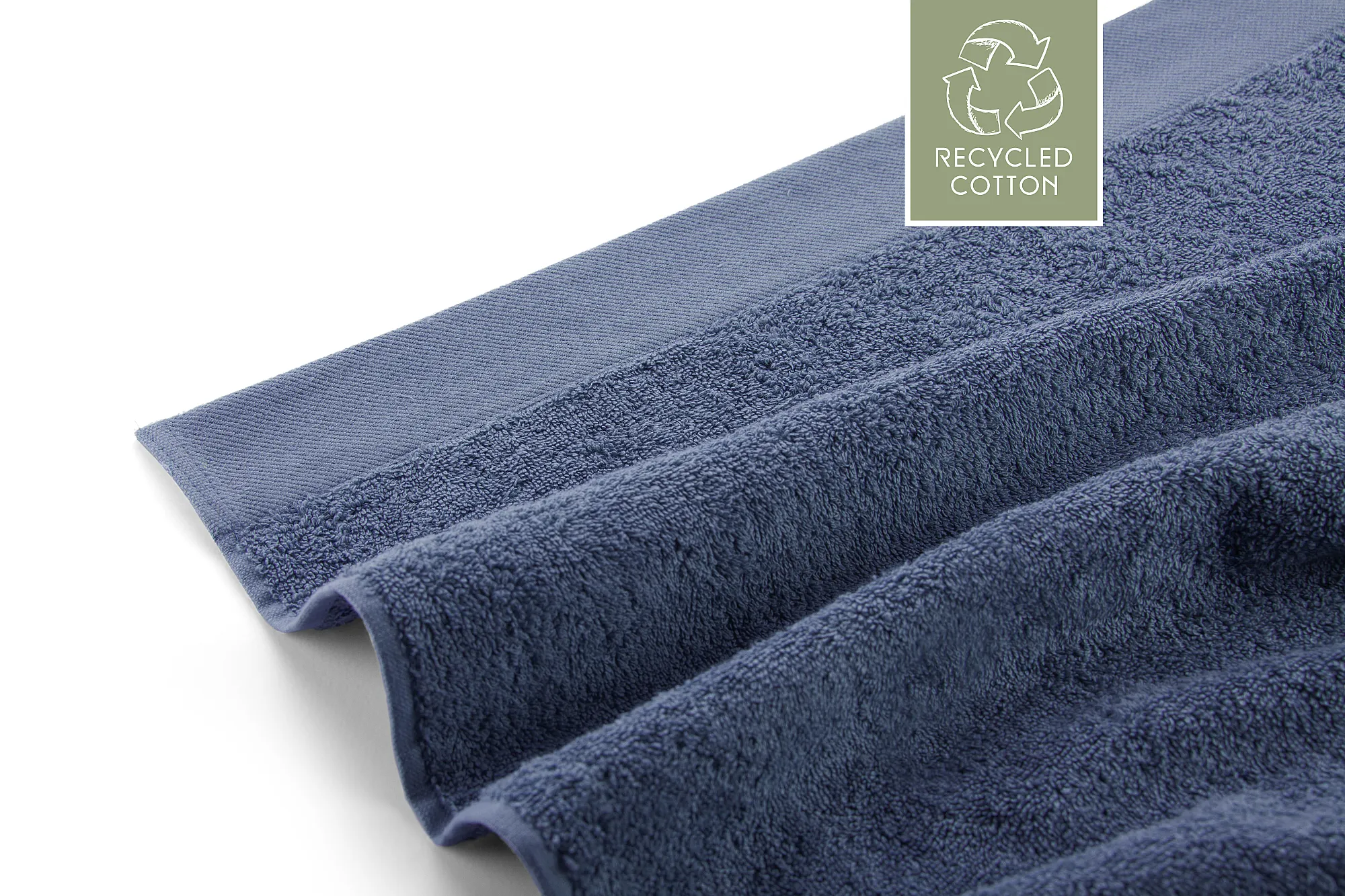 Walra Remade Cotton Handdoek 60 x 110 cm 550 gram Blauw