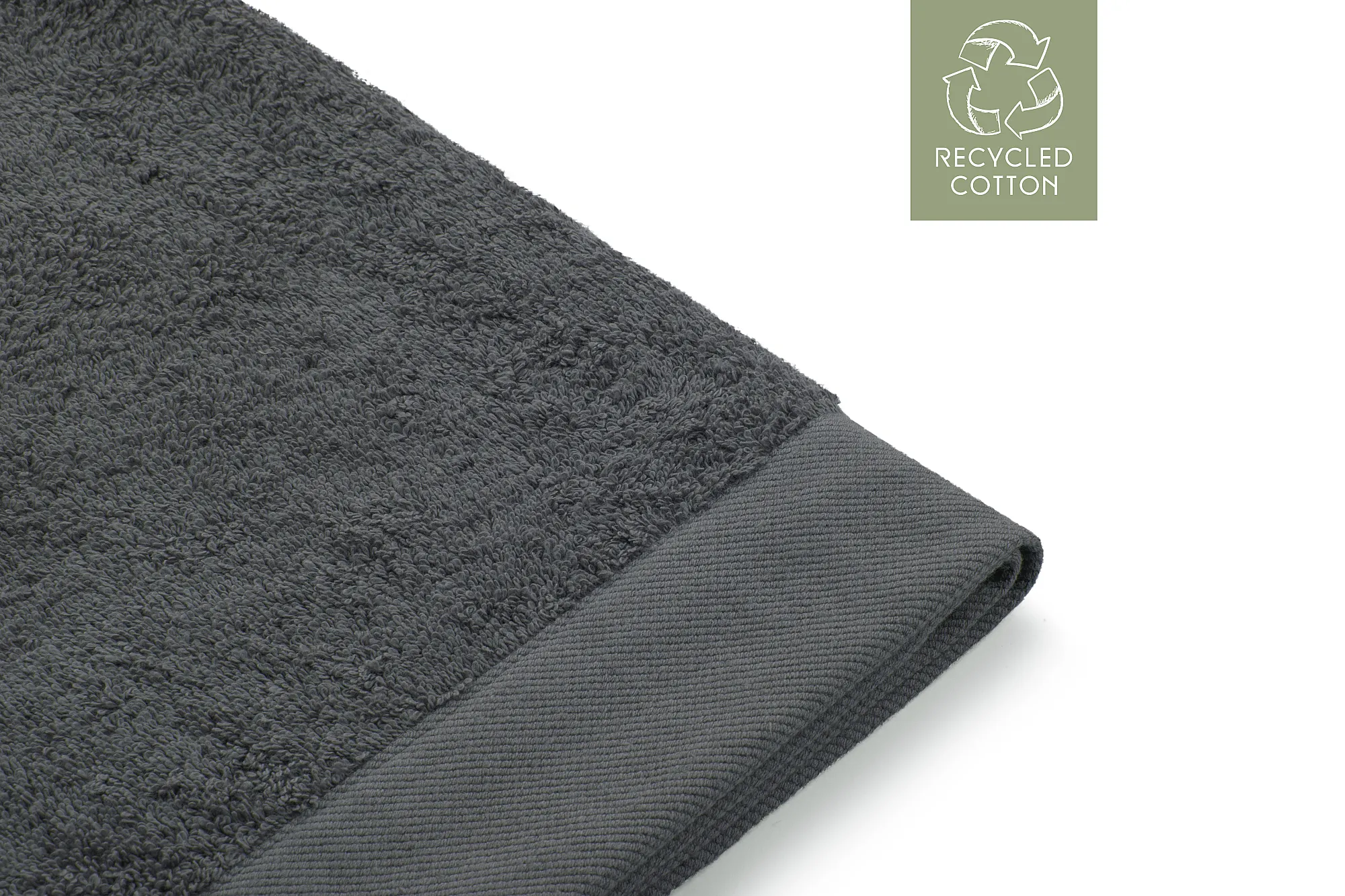 Walra Remade Cotton Handdoek 60 x 110 cm 550 gram Grey
