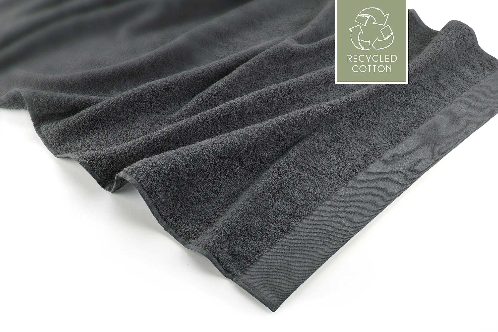 Walra Remade Cotton Handdoek 60 x 110 cm 550 gram Grey