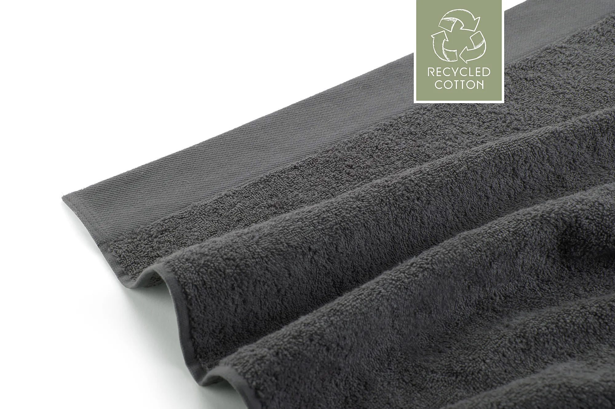 Walra Remade Cotton Handdoek 60 x 110 cm 550 gram Grey