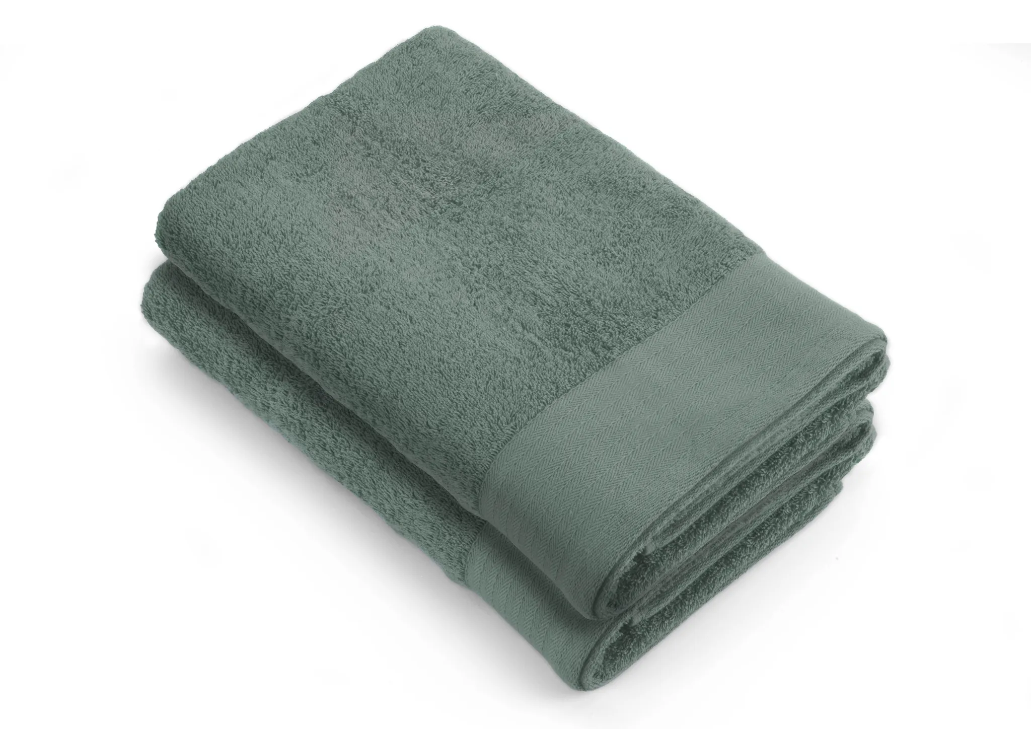 Walra Soft Cotton Handdoek 70 x 140 cm 550 gram Legergroen