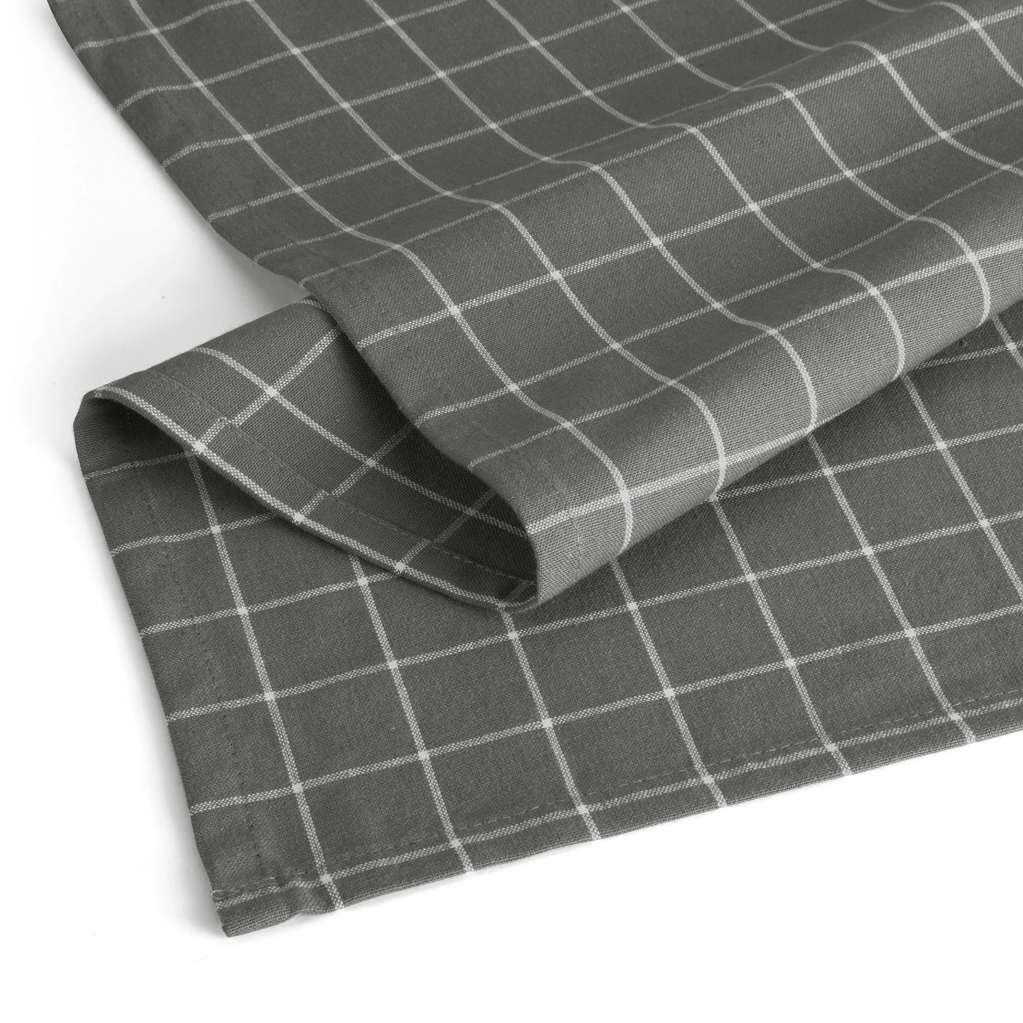 Walra Keuken- en Theedoekenset Dry with Cubes Uni, Stripes & Blocks Off Black