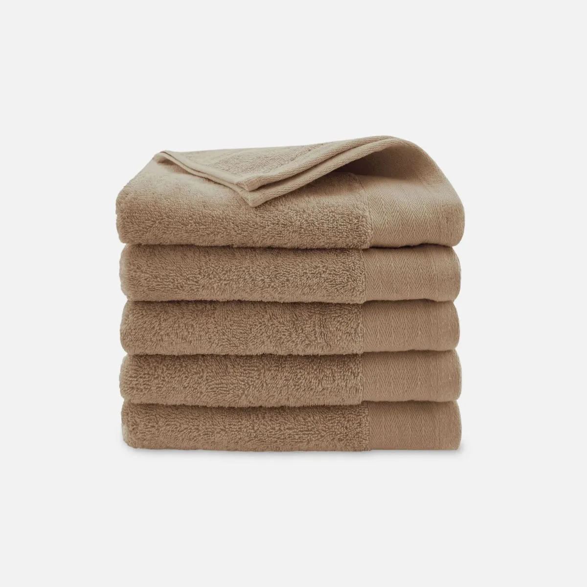 Walra Soft Cotton Handdoek 50 x 100 cm 550 gram Bruin - 10 stuks