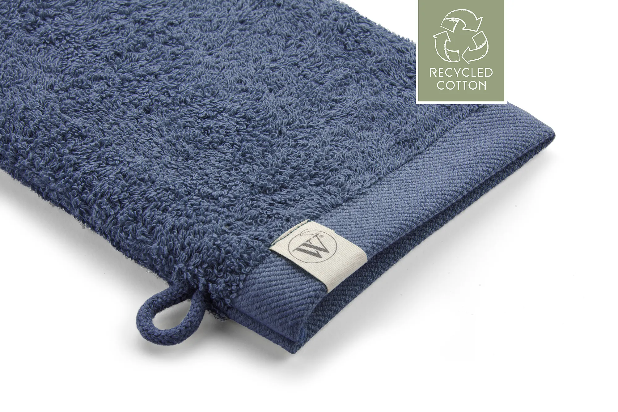 Walra Remade Cotton Washandje 16 x 21 cm 550 gram Blauw - 2 stuks