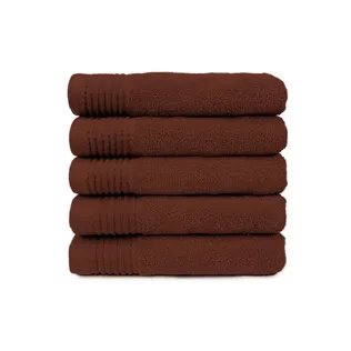 The One Handdoek 450 gram 50x100 cm Brown (5 stuks)