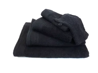 Deluxe pakket badtextiel 550 gram Zwart - 18 stuks