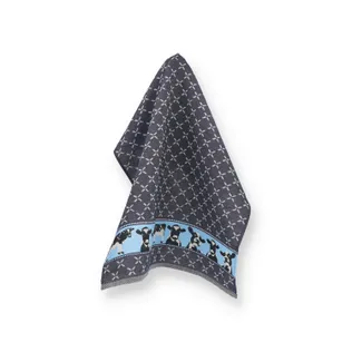 Bunzlau Castle Theedoek Cows Donkerblauw