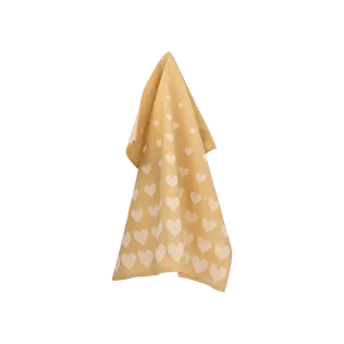 Bunzlau Castle Theedoek Hearts Geel