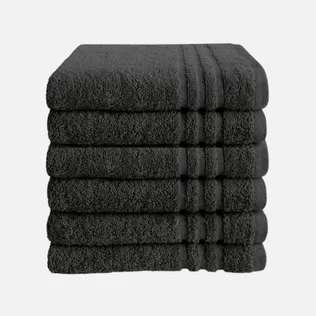 Byrklund Handdoek 50 x 100 cm 500 gram Antraciet - 6 stuks