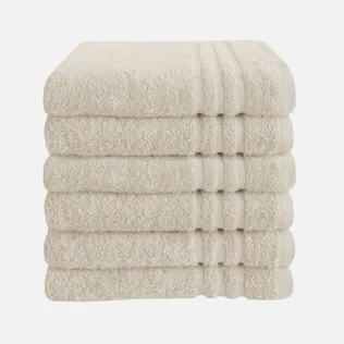Byrklund Handdoek 50x100 cm 500gram Beige - 6 stuks