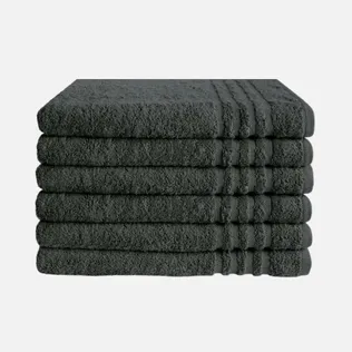 Byrklund Handdoek 70 x 140 cm 500gram Antraciet - 6 stuks