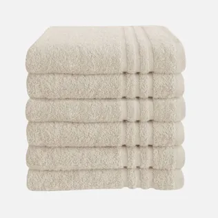 Byrklund Handdoek 70x140 cm 500gram Beige - 6 stuks