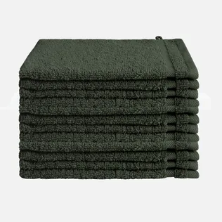 Byrklund Washand 16x21 cm 500gram Donker Groen - 12 stuks