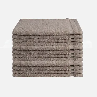Byrklund Washand 16x21 cm 500gram Taupe - 12 stuks