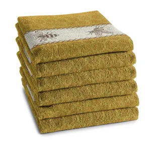 DDDDD Keukendoek Bees Geel - 6 stuks