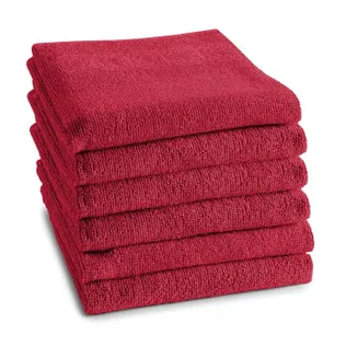 DDDDD Keukendoek Logo Rood - 6 stuks