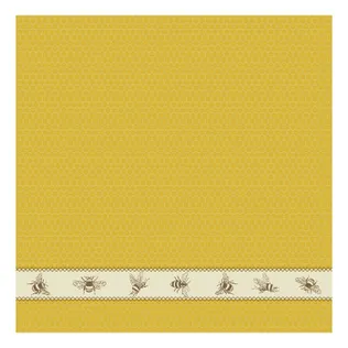 DDDDD Theedoek Bees Geel