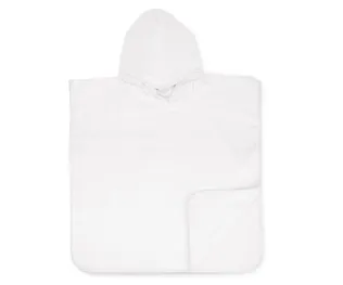 The One Baby Poncho met Capuchon Wit