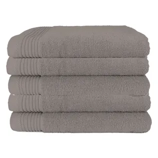 The One Badhanddoek Deluxe 70x140  550 gram Taupe (5 stuks)