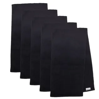 The One Sporthanddoek 30x130 cm 450 gram Zwart (5-stuks)