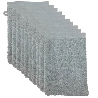 The One Washandjes Licht Grijs - 10 stuks