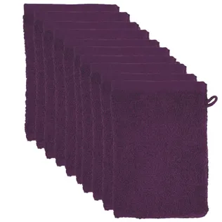 The One Washandjes Plum  - 10 stuks