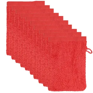 The One Washandjes Rood - 10 stuks