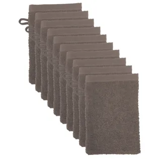 The One Washandjes Taupe - 10 stuks