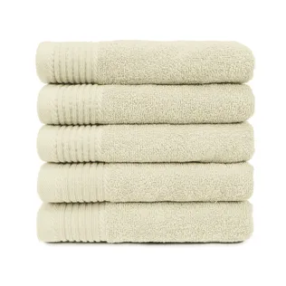 The One Handdoek Deluxe 50x100  550 gr Ivory (5 stuks)