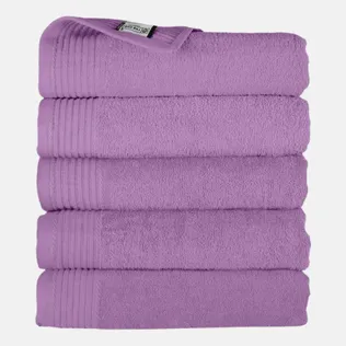 The One Badhanddoek 450 gram 70x140 cm Paars (5 stuks)