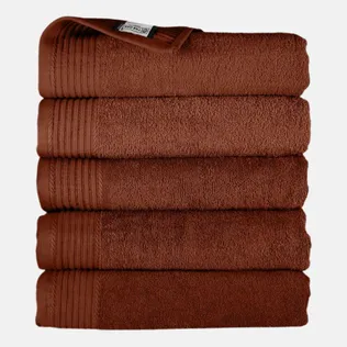 The One Handdoek 450 gram 50x100 cm Brown (5 stuks)