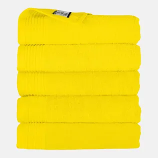 The One Handdoek 450 gram 50x100 cm Geel (5 stuks)